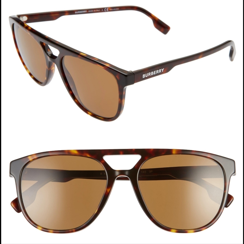 Burberry Men's Tortoise Sunglasses